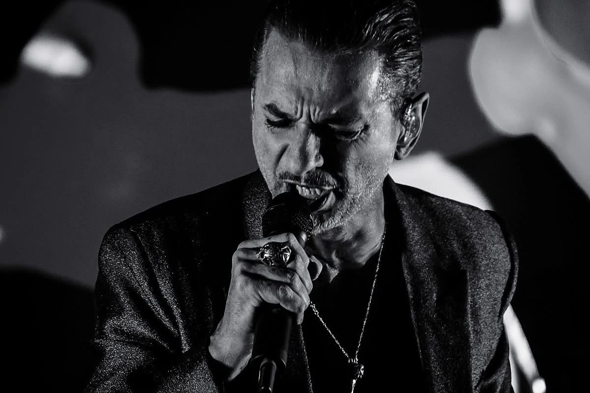 Depeche Mode performing live in 2018
