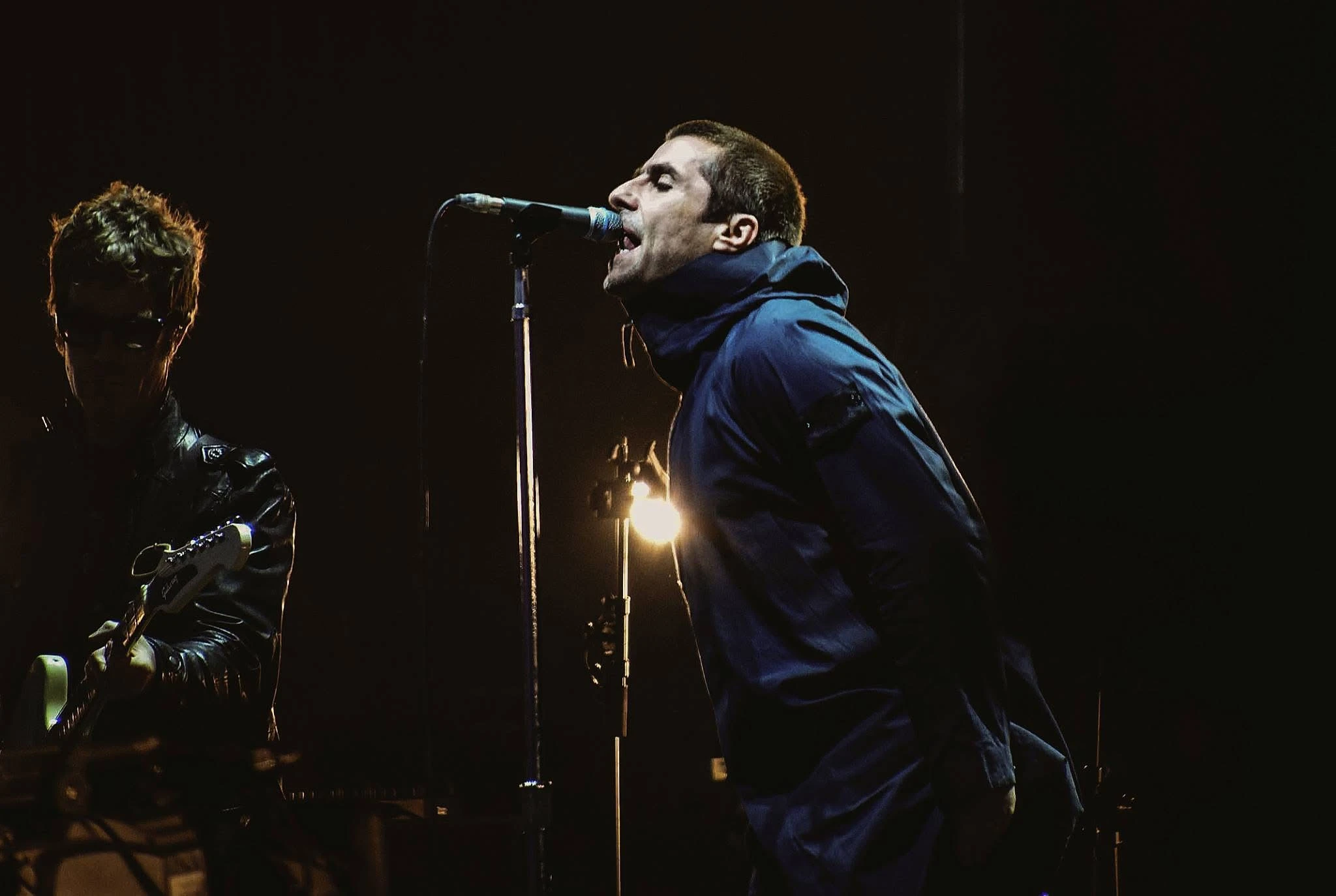 Liam Gallagher performing live in 2019
