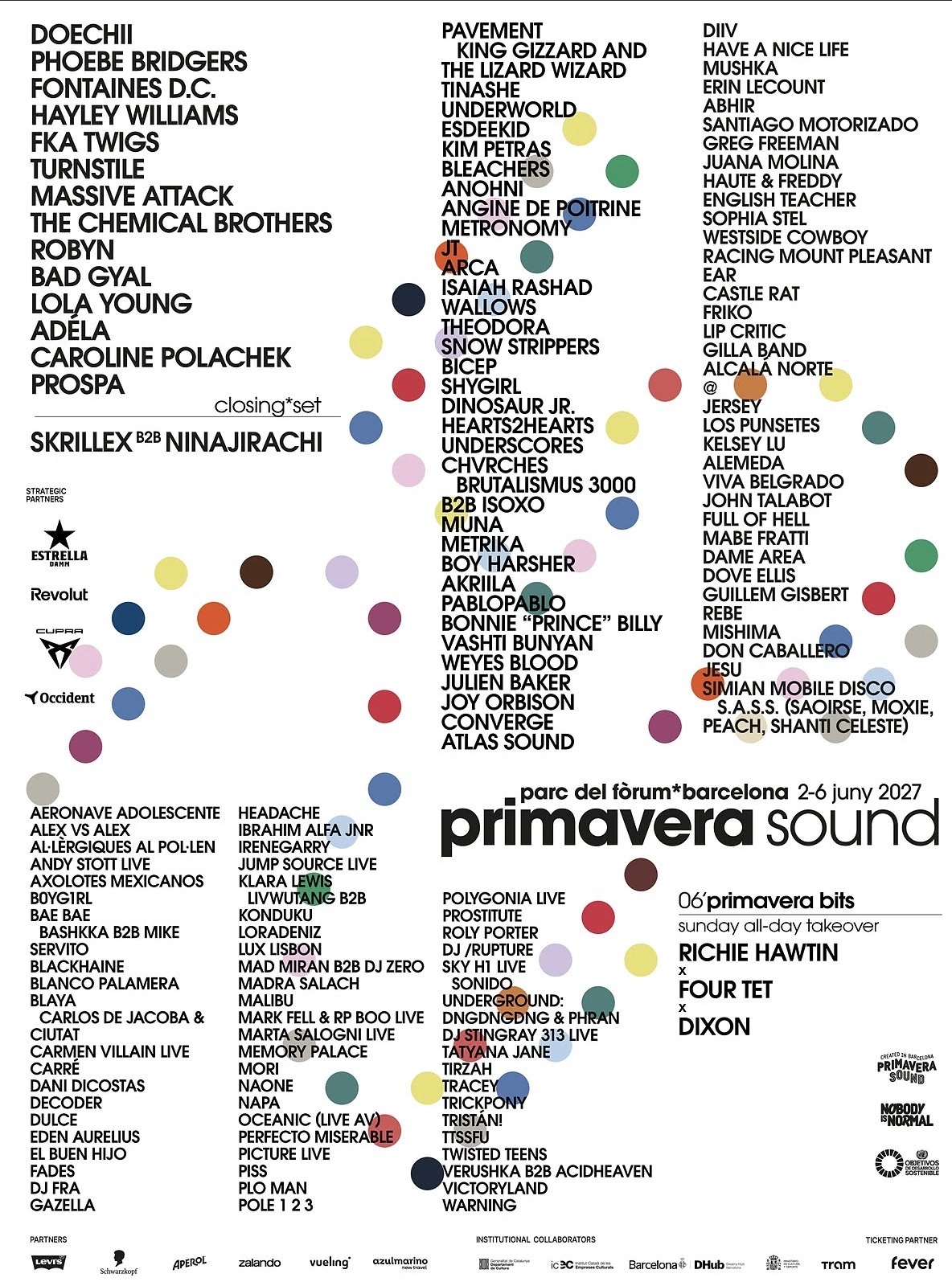 Primavera Sound Announces 2027 Line-Up With Phoebe Bridgers, Fontaines D.C., Turnstile And More